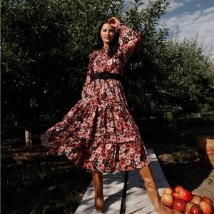 Rachel Parcell floral midi dress